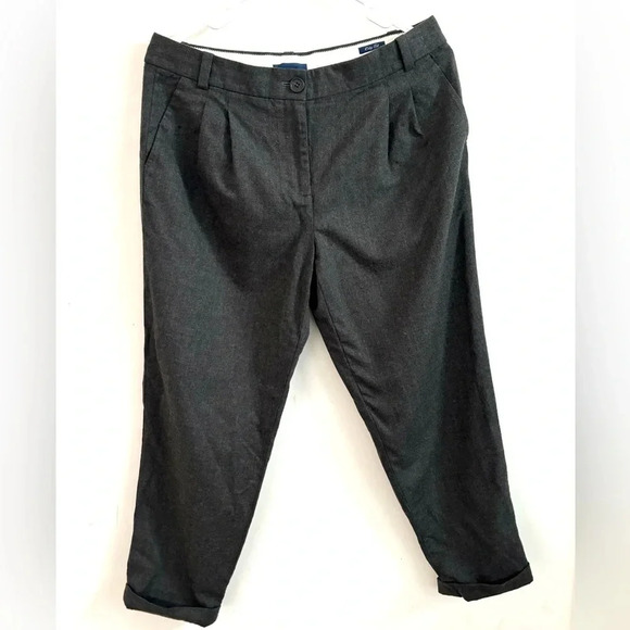 J crew city fit wool ankle dark belt loop grey dress pants 6 - Picture 1 of 4
